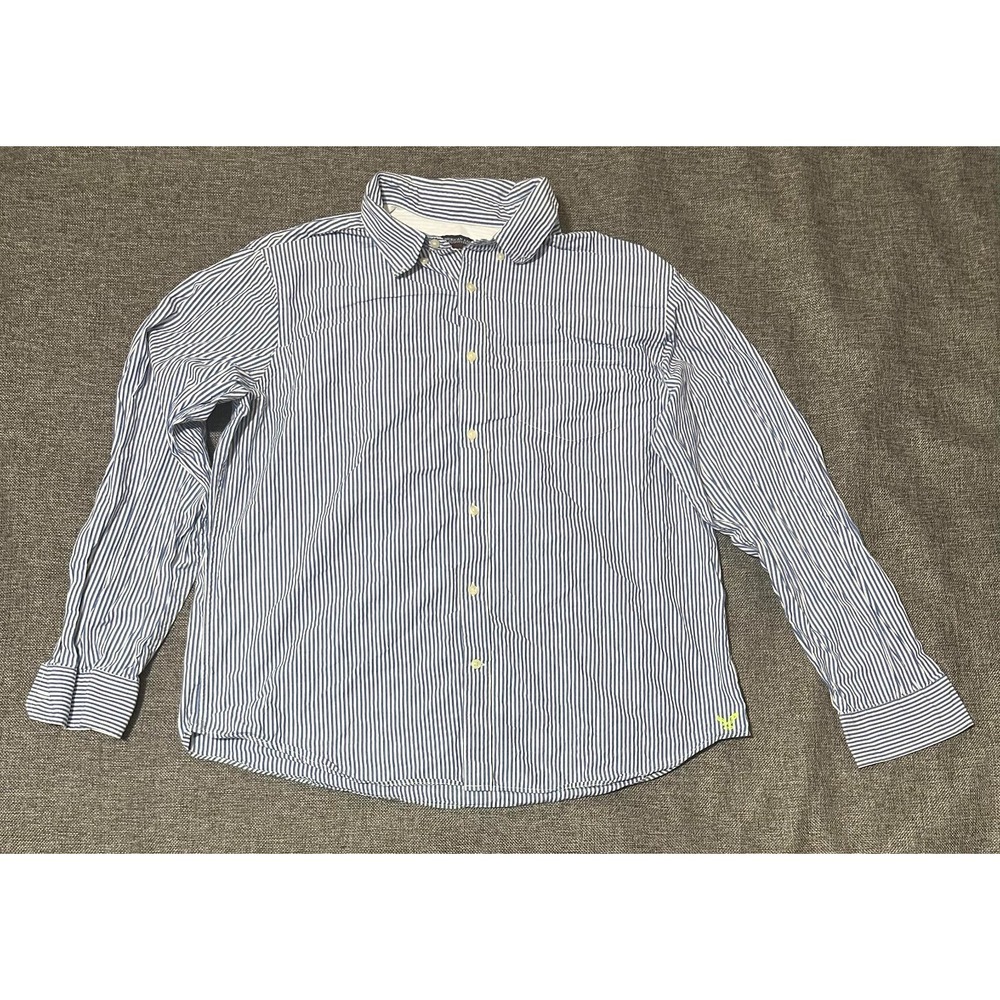 American Eagle Athletic Fit‎ Men's XXL Striped Long Sleeve Shirt